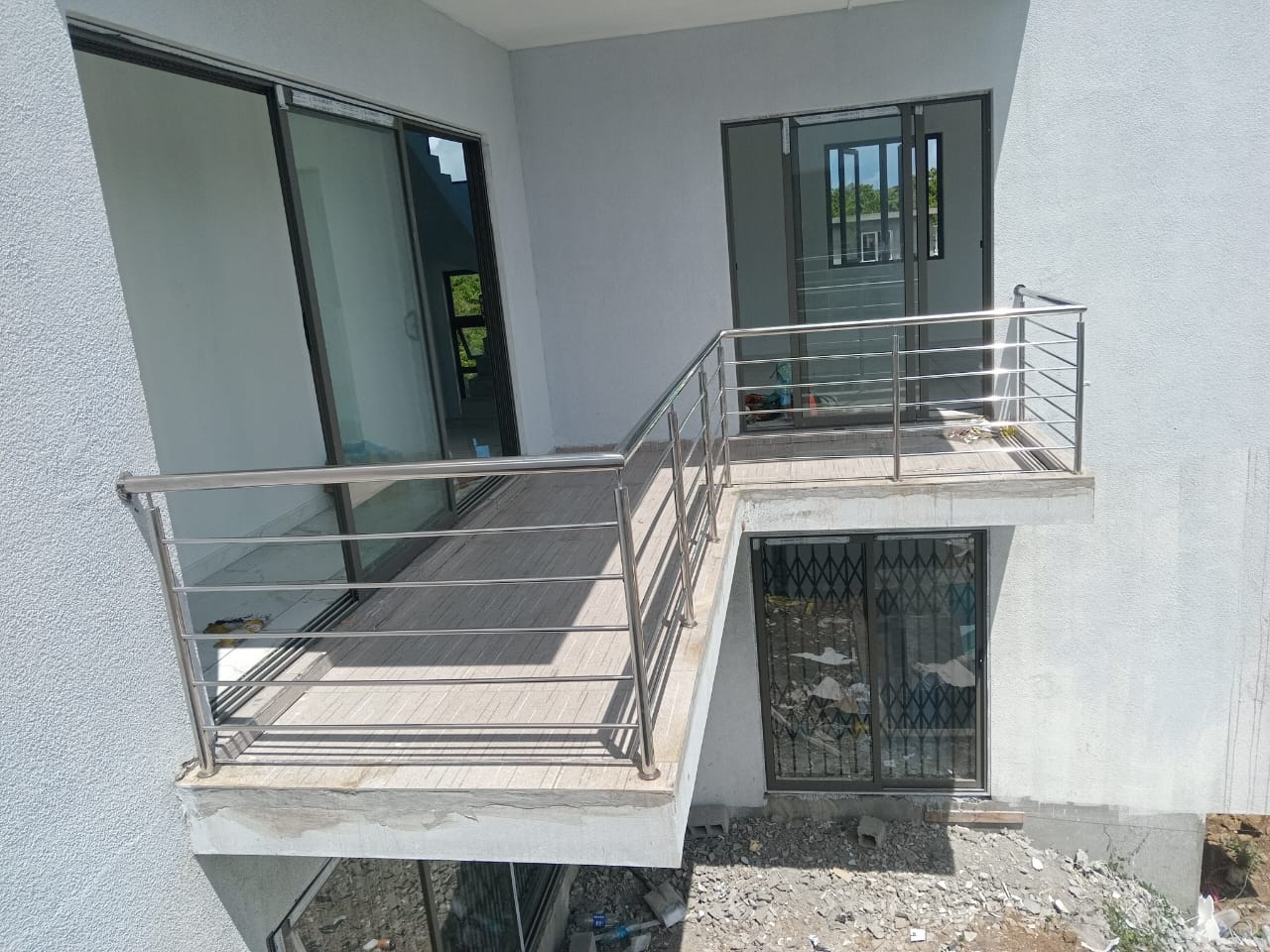 Stainless steel railing installation in Mauritius