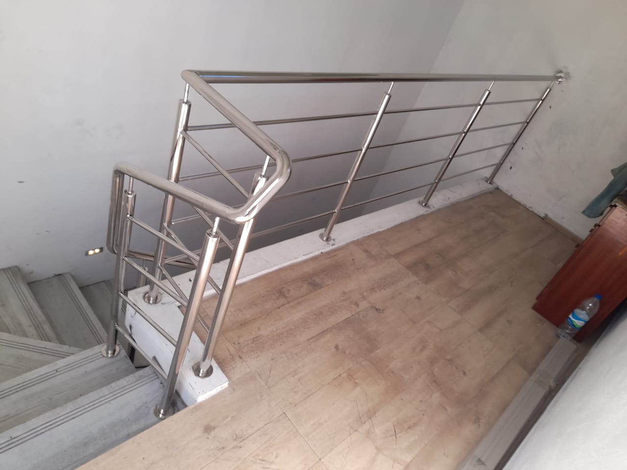 Stainless steel railing installation in Mauritius