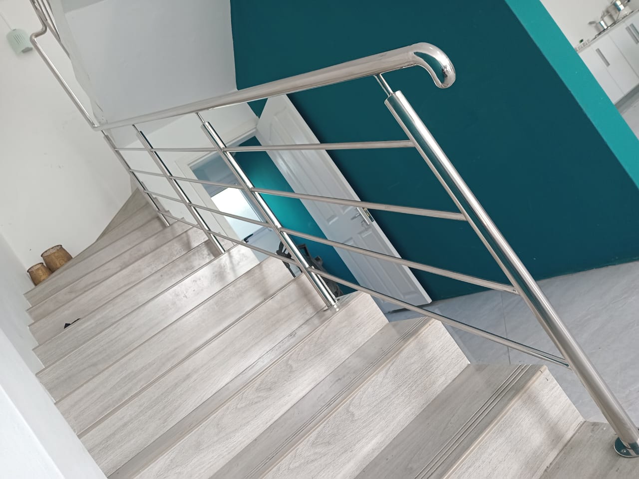 Stainless steel railing installation in Mauritius