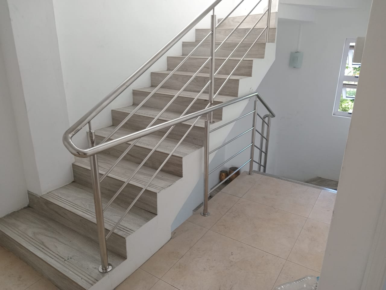Stainless steel railing installation in Mauritius